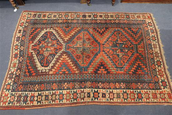 A Khurdish rug, North West Persia, circa 1900 6ft 5in. x 4ft 8in.